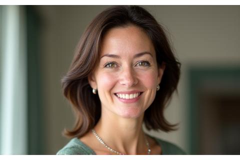 Dr. Amelia Sinclair, co-founder and registered dietitian, smiling warmly.