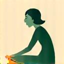 Illustration of a person stretching, hands reaching for toes, symbolizing flexibility and joint health.